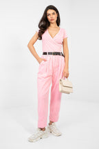 Pantaloni in velluto da donna taglio carrot - NANCY - 224381