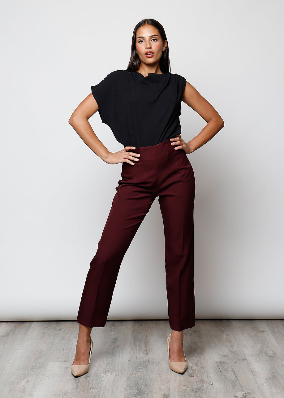 Pantaloni a vita alta - 009069