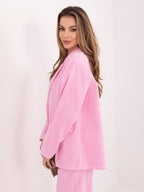 Blazer Casual in Velluto a Coste con Bottone Singolo