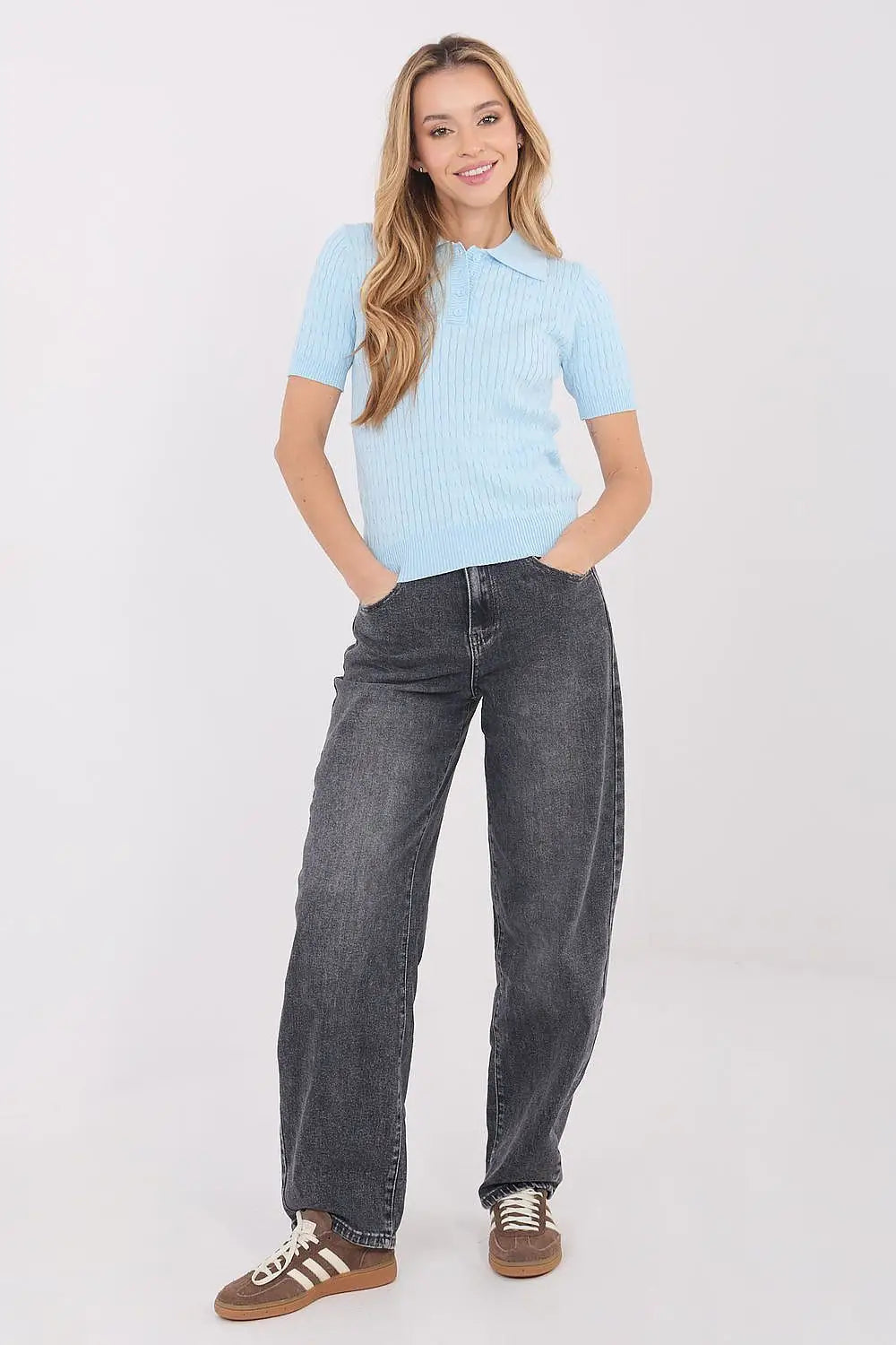 Polo donna a in viscosa elasticizzata - 222825