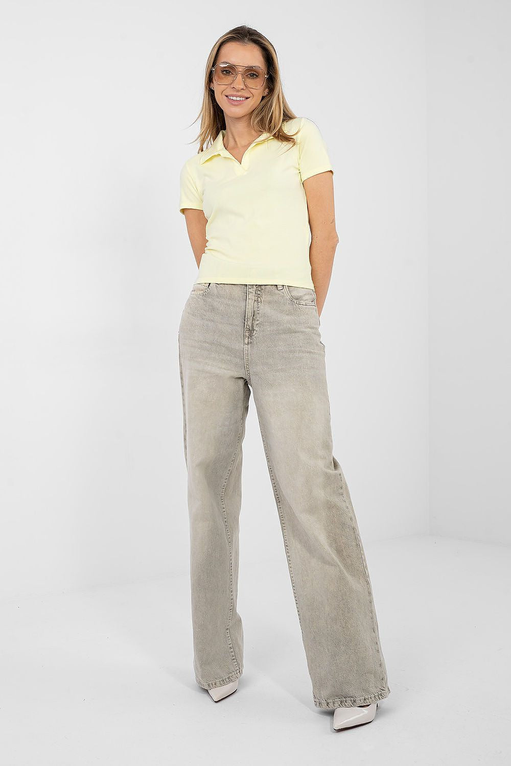 Polo in viscosa elasticizzata - JOSEPHINE - 224137