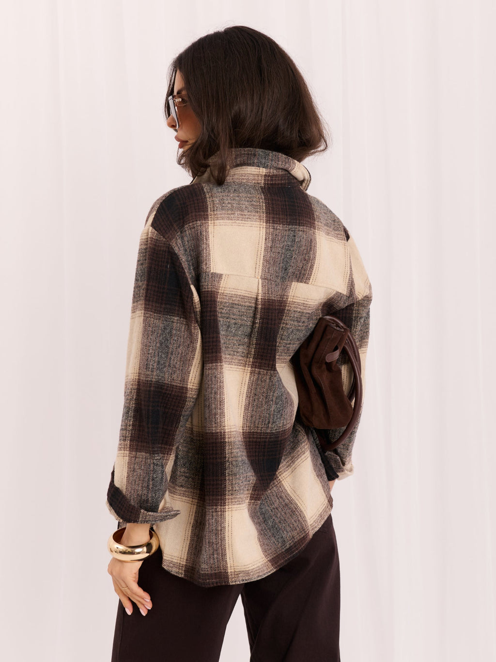 Sadie - Camicia Sovragiacca Casual a Quadri in Cotone