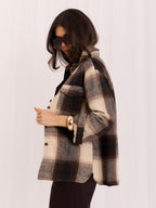 Sadie - Camicia Sovragiacca Casual a Quadri in Cotone