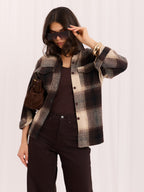 Sadie - Camicia Sovragiacca Casual a Quadri in Cotone