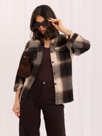 Sadie - Camicia Sovragiacca Casual a Quadri in Cotone