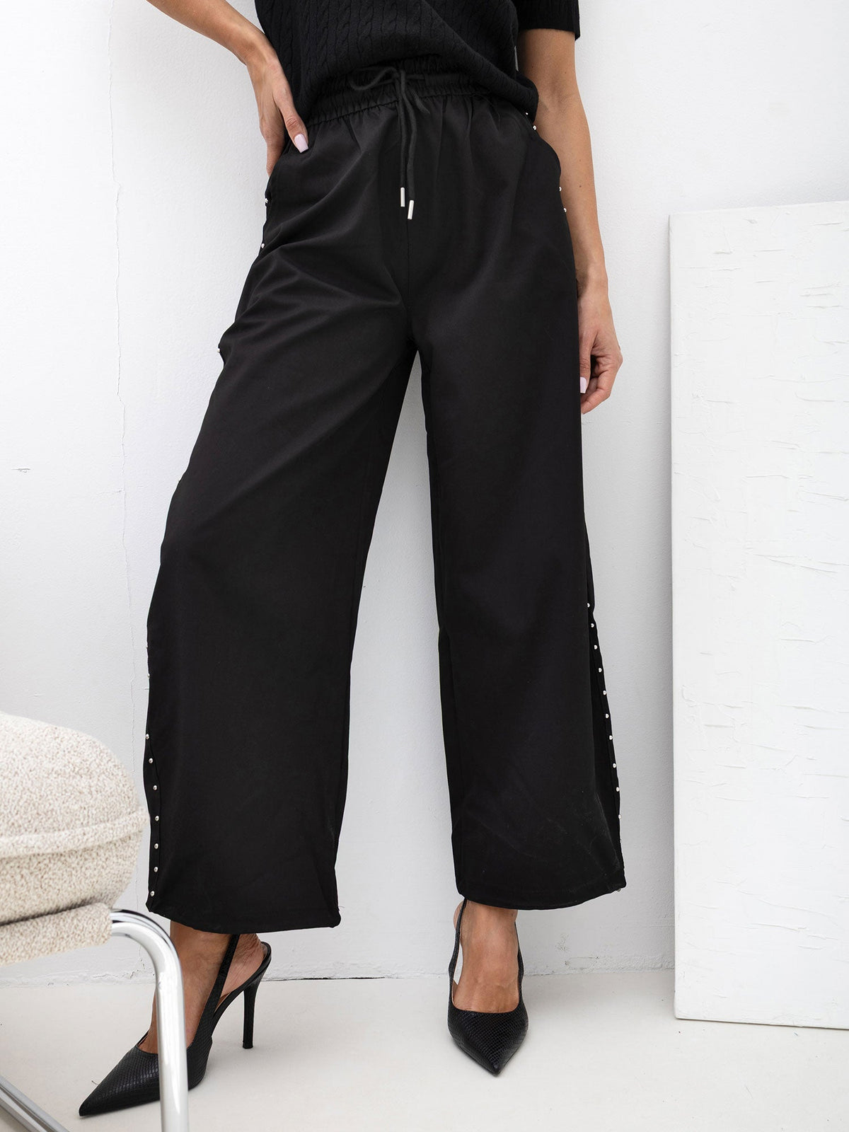 Sandra - Pantaloni Casual-Chic Balloon Fit a Vita Alta