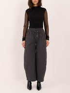 Sandra - Pantaloni Casual-Chic Balloon Fit a Vita Alta
