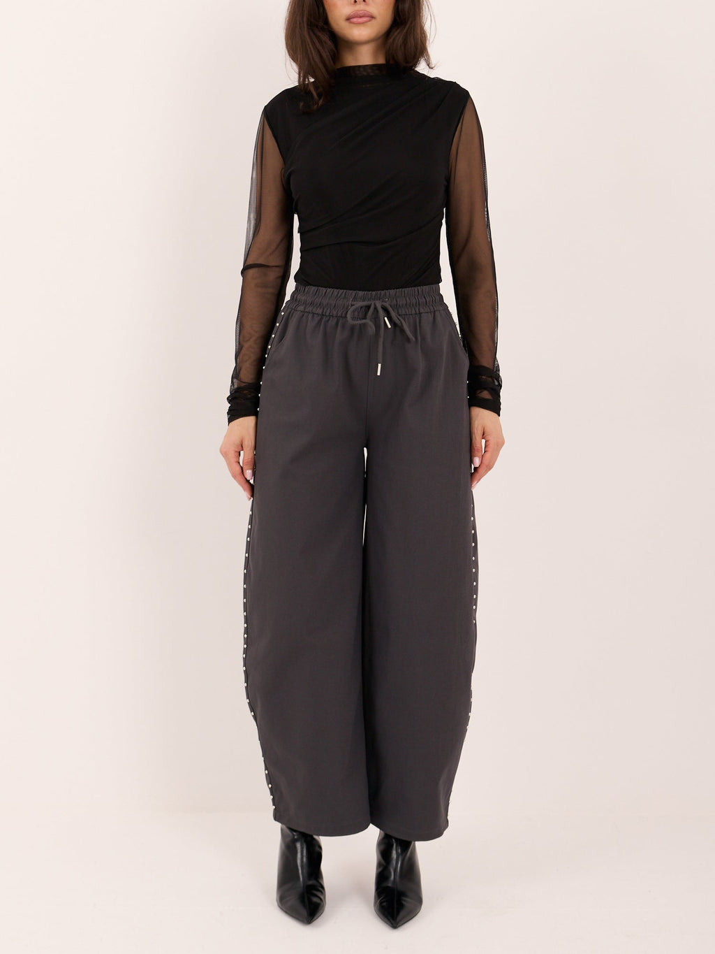 Sandra - Pantaloni Casual-Chic Balloon Fit a Vita Alta