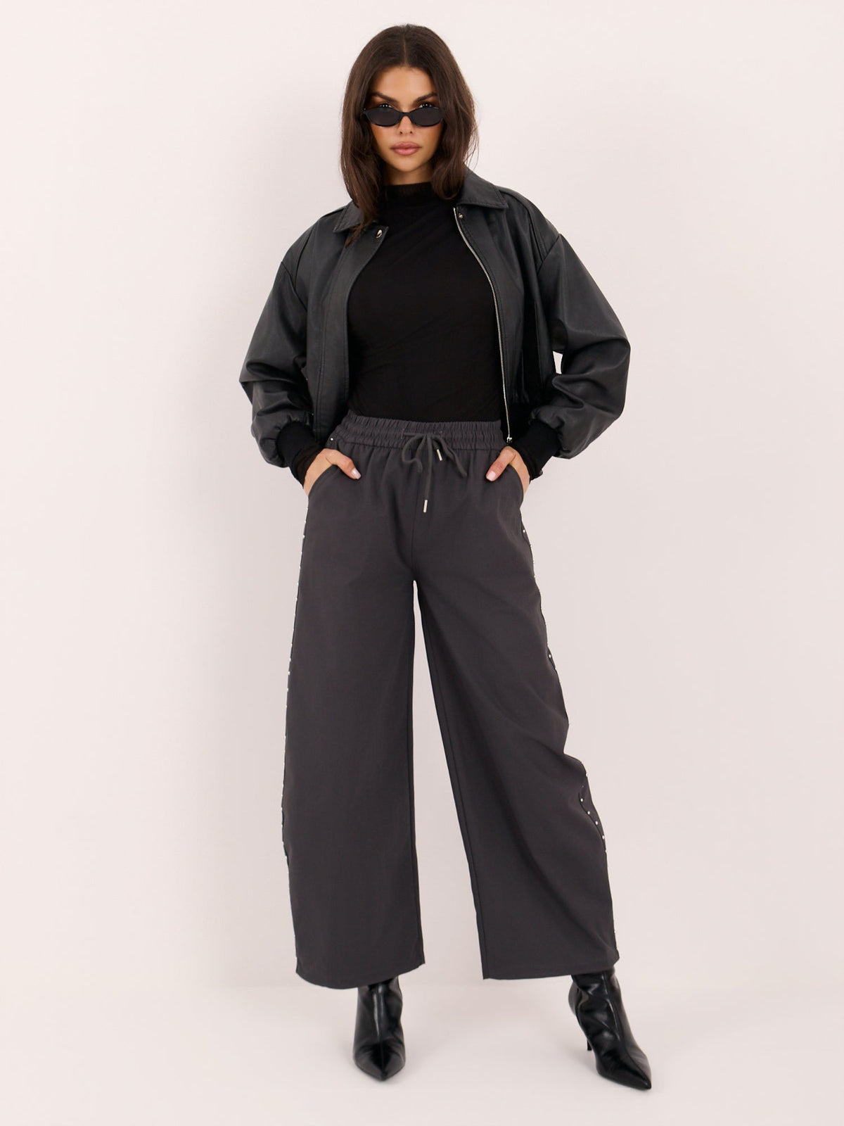 Sandra - Pantaloni Casual-Chic Balloon Fit a Vita Alta
