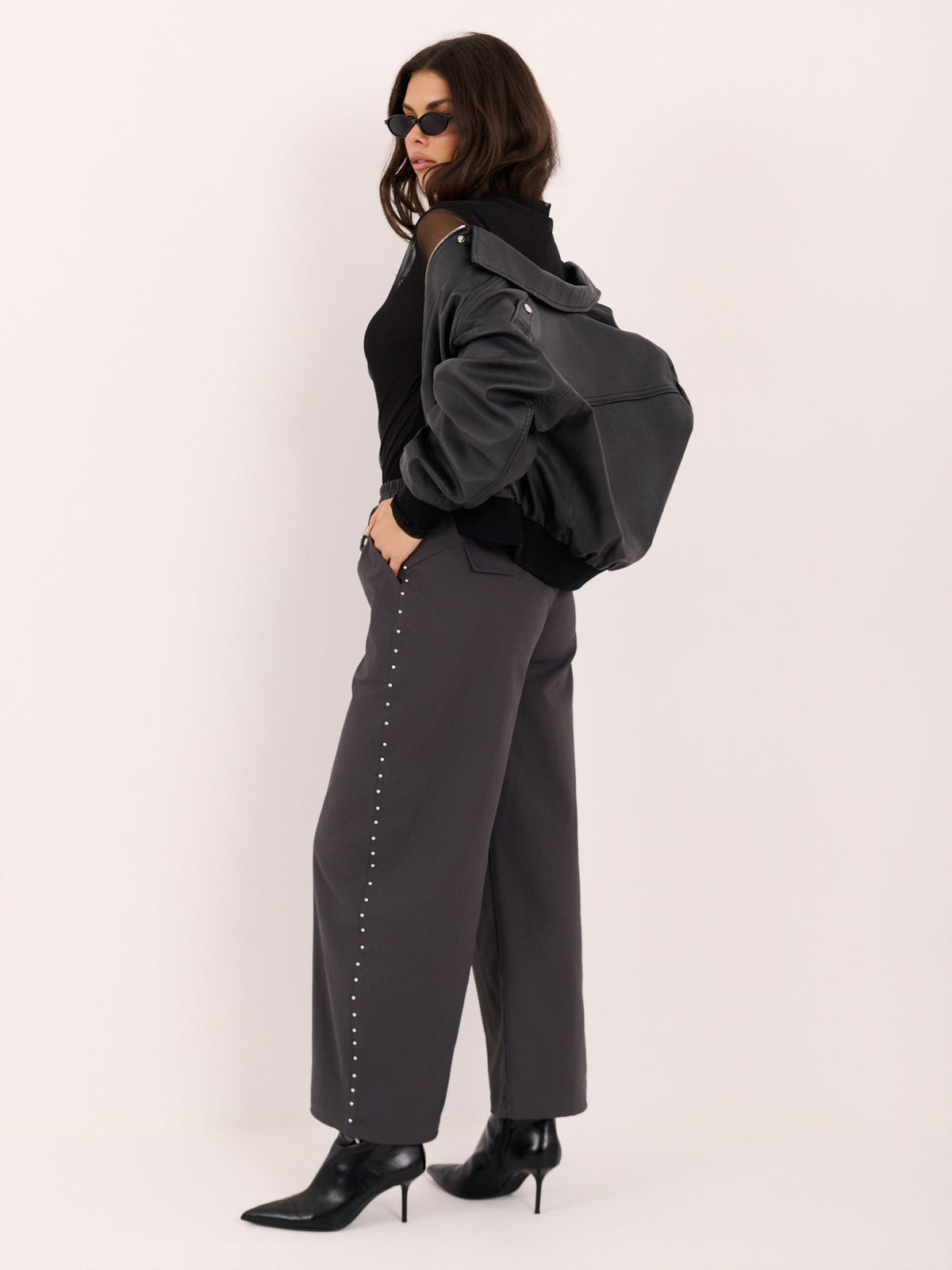 Sandra - Pantaloni Casual-Chic Balloon Fit a Vita Alta
