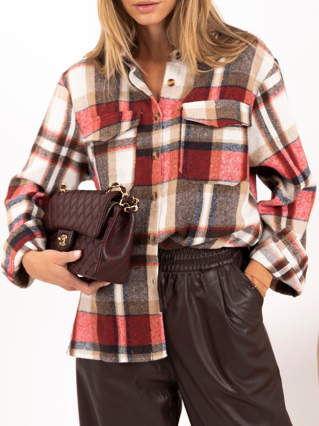 Serena - Sovraccamicia Oversize da Donna in Flanella