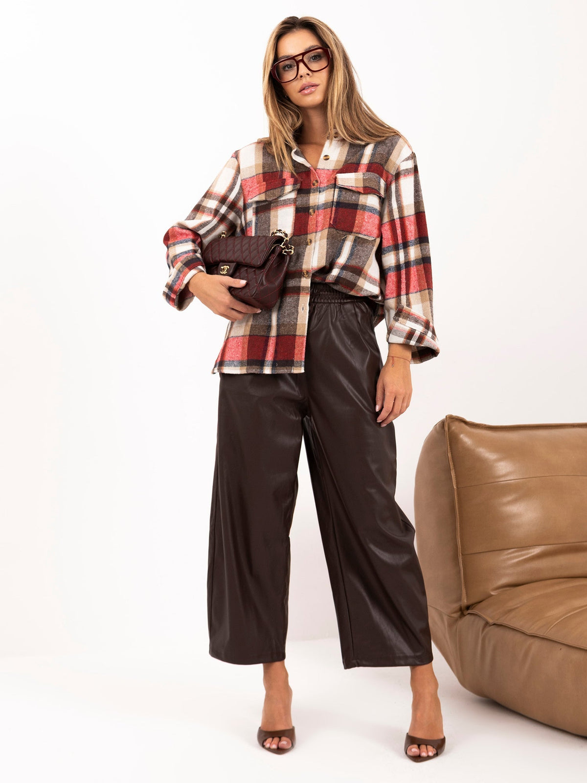 Serena - Sovraccamicia Oversize da Donna in Flanella