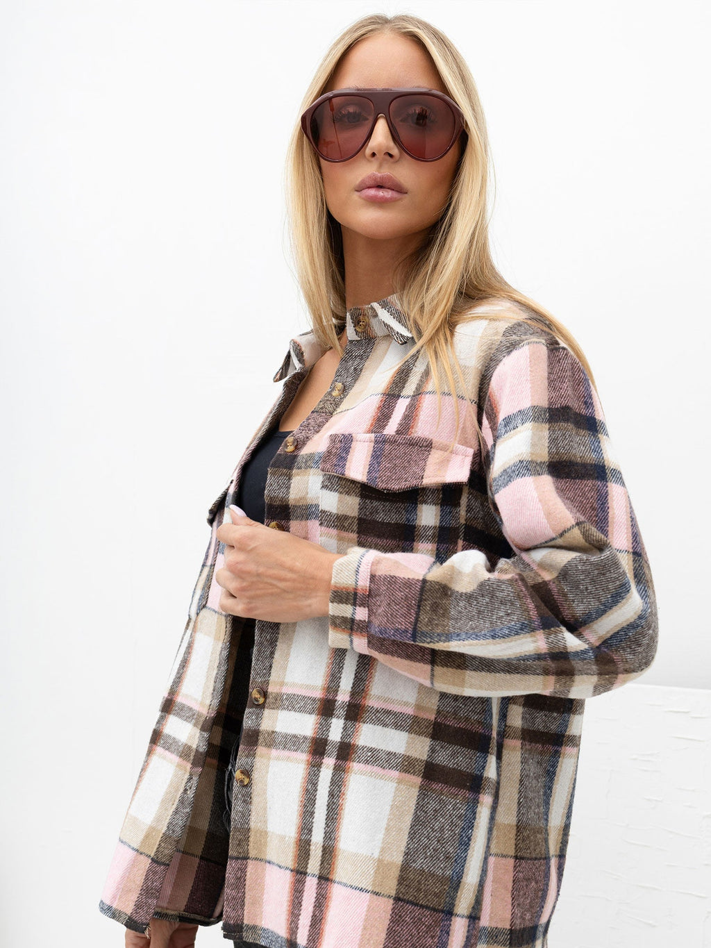 Serena - Sovraccamicia Oversize da Donna in Flanella
