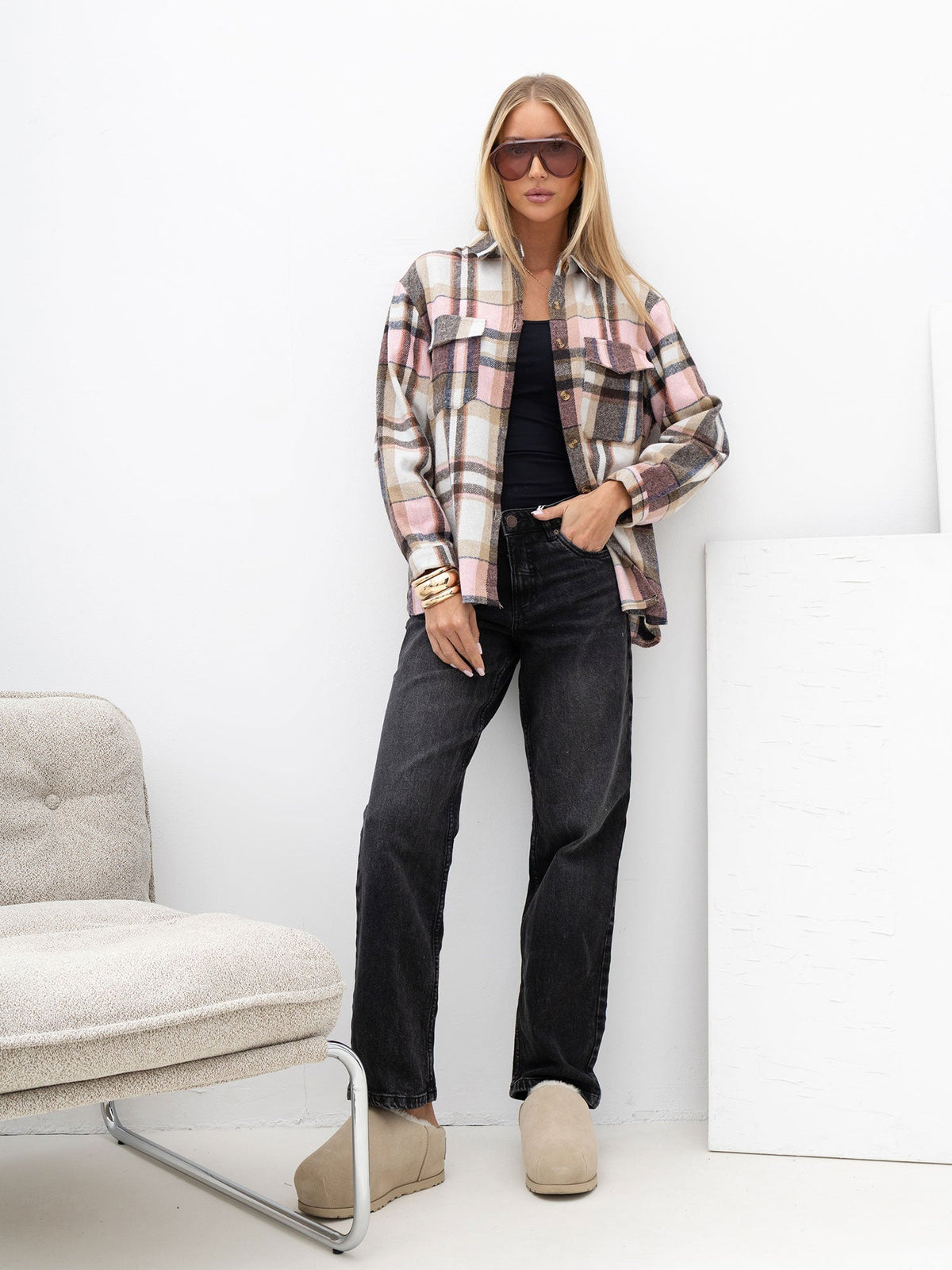 Serena - Sovraccamicia Oversize da Donna in Flanella