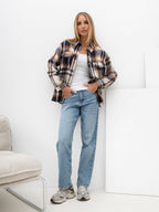 Serena - Sovraccamicia Oversize da Donna in Flanella