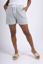 Pantaloncini rigati in cotone