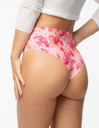 2-Figi Julimex Mallow Simple Brasil Maxi S-XL różowy-kwiaty-2