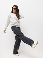 Suki - Felpa Casual da Donna Senza Cappuccio a Girocollo