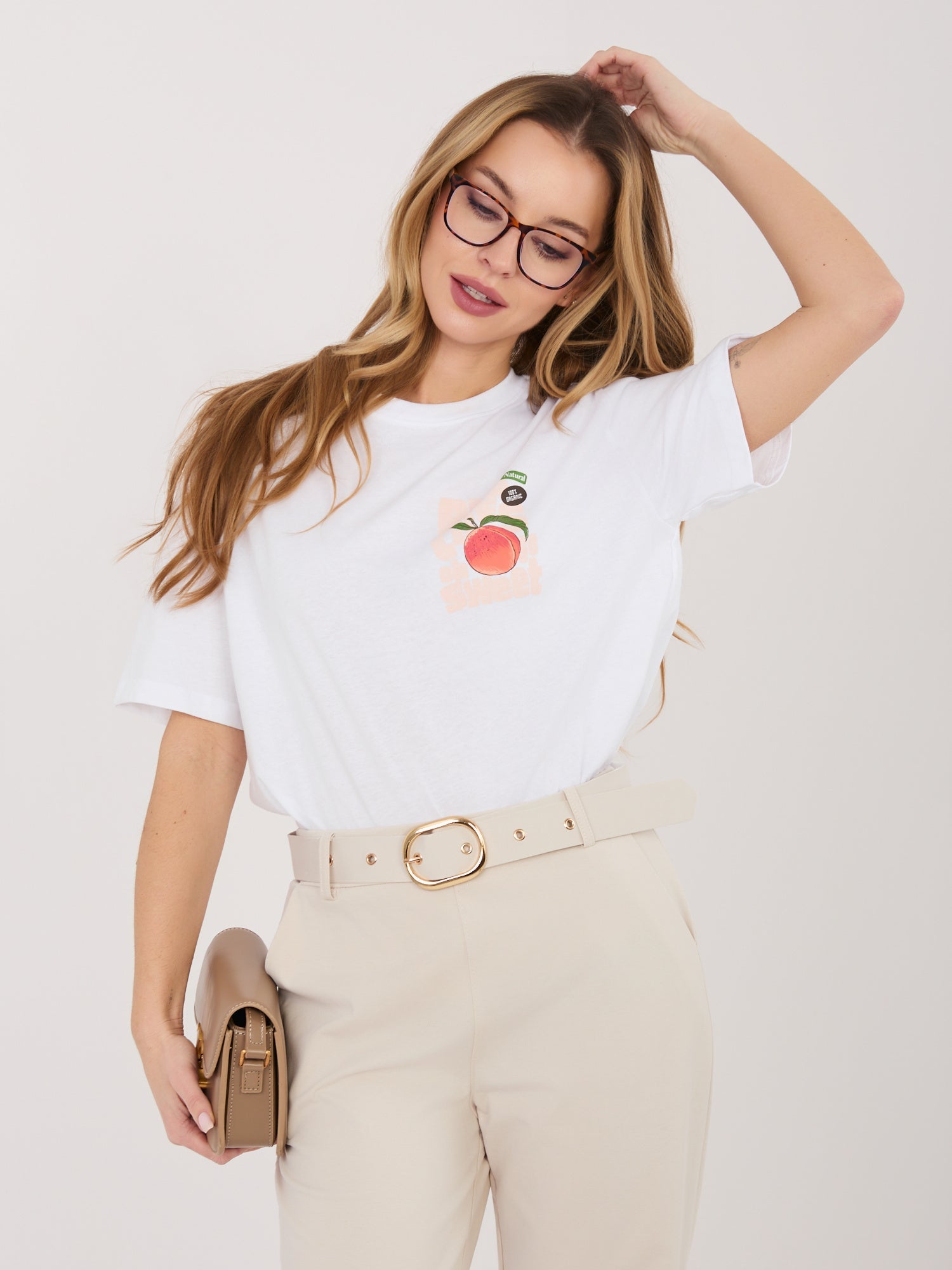 T-shirt in 100% Cotone con Stampa Grafica coloratissima