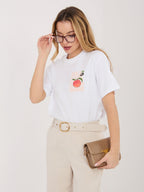 T-shirt in 100% Cotone con Stampa Grafica coloratissima