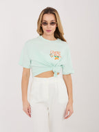 T-shirt in 100% Cotone con Stampa Grafica coloratissima