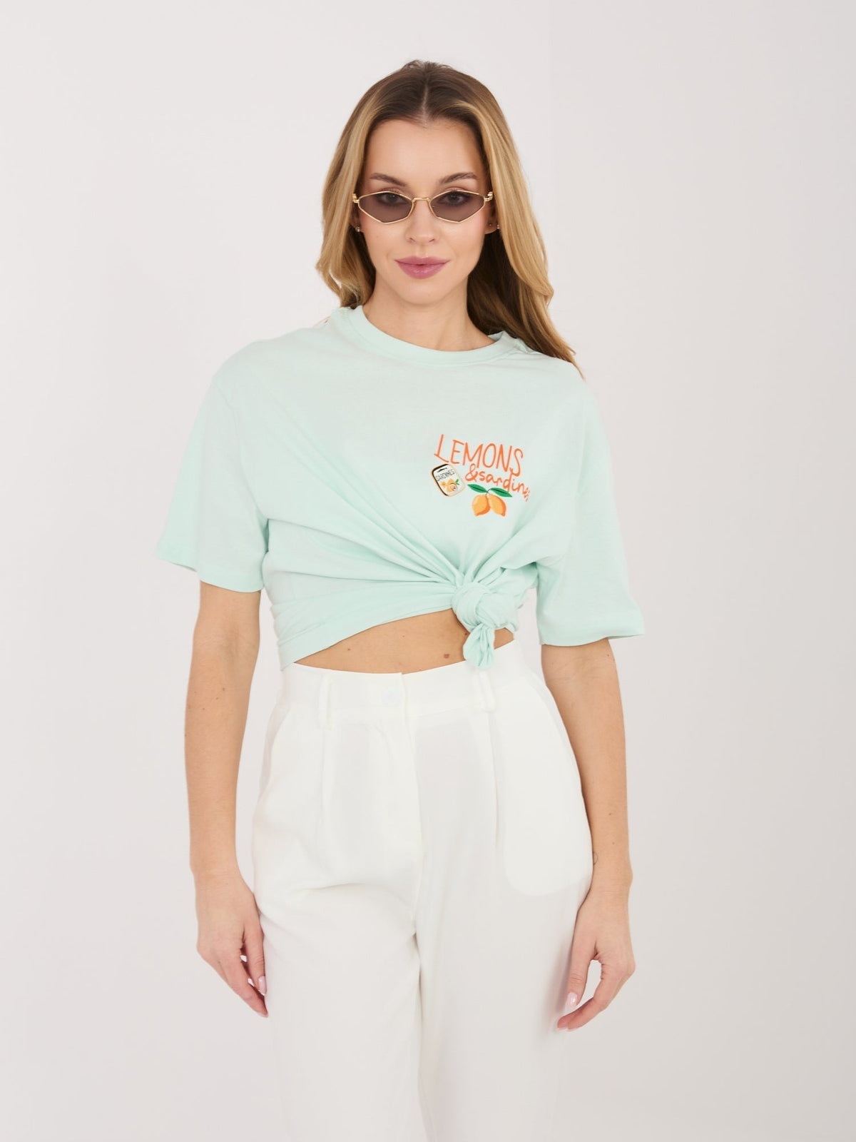 T-shirt in 100% Cotone con Stampa Grafica coloratissima