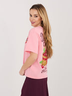 T-shirt in 100% Cotone con Stampa Grafica coloratissima