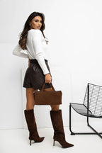 T-shirt a V in cotone - 221541