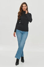 T-shirt basic da donna in viscosa di alta qualità - 200135