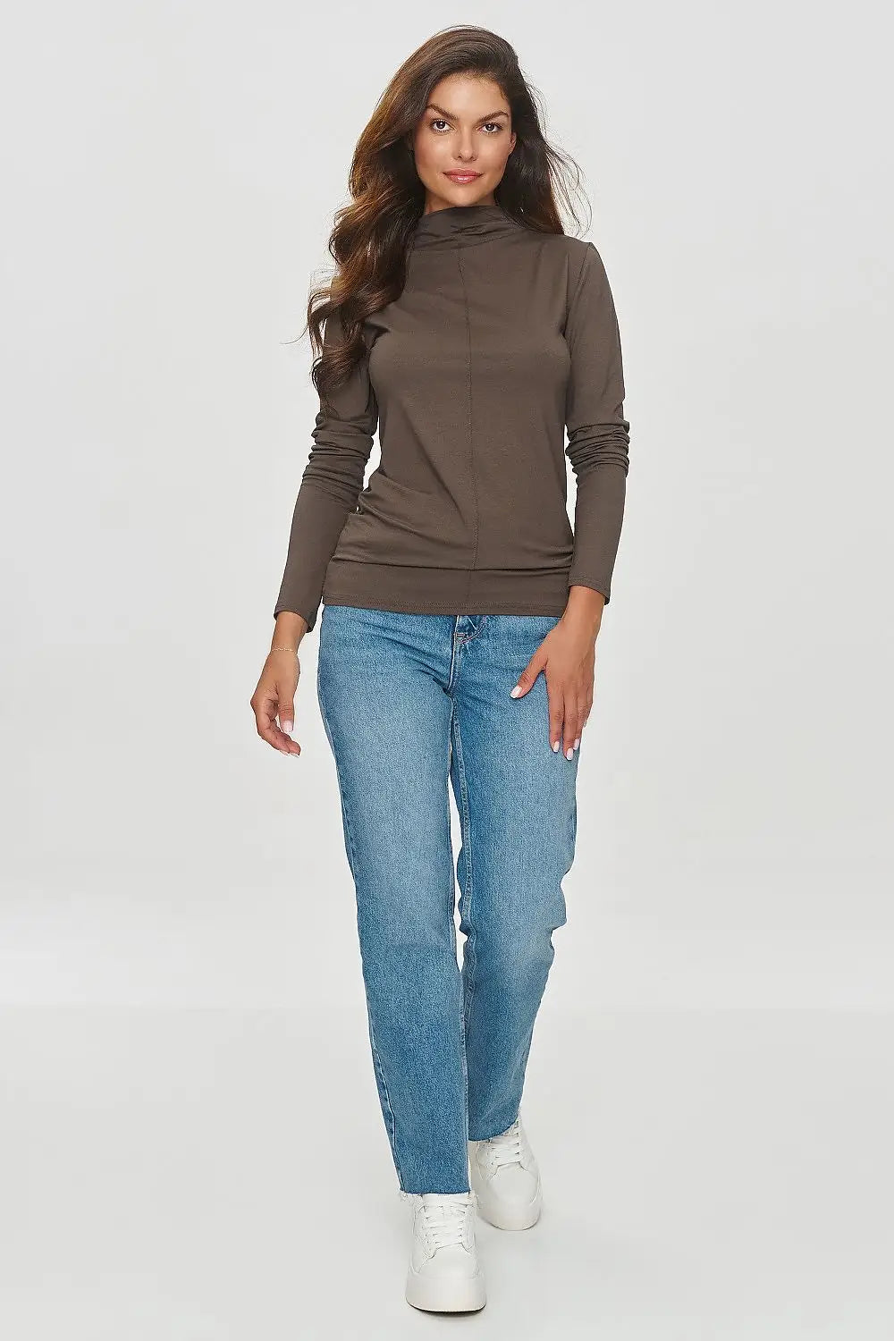 T-shirt basic da donna in viscosa di alta qualità - 200135