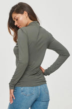 T-shirt basic da donna in viscosa di alta qualità - 200135