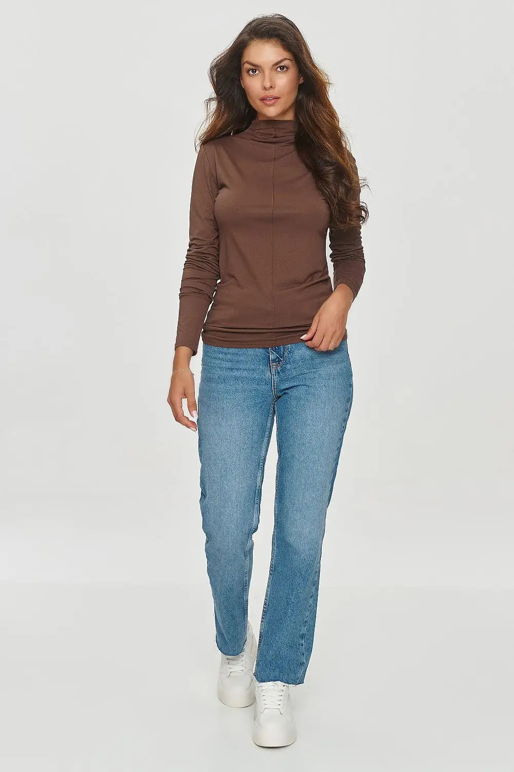 T-shirt basic da donna in viscosa di alta qualità - 200135