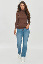 T-shirt basic da donna in viscosa di alta qualità - 200135