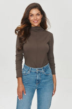 T-shirt basic da donna in viscosa di alta qualità - 200135