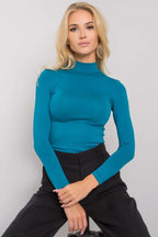 T-shirt collo alto in viscosa - 169841