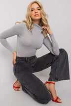 T-shirt collo alto in viscosa - 169841