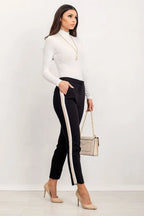 T-shirt collo alto in viscosa - 169841