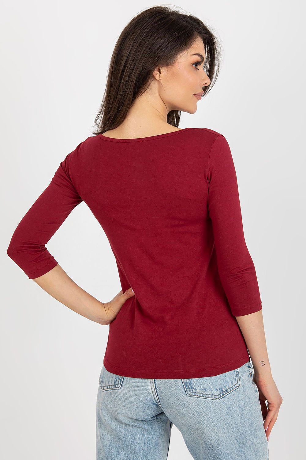 T-shirt in cotone manica 3/4 - 162856