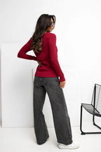 T-shirt da donna a V - 221819