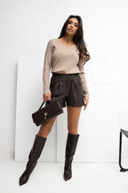 T-shirt da donna a V - 221819