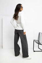 T-shirt da donna a V - 221819