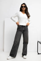 T-shirt da donna a V - 221819