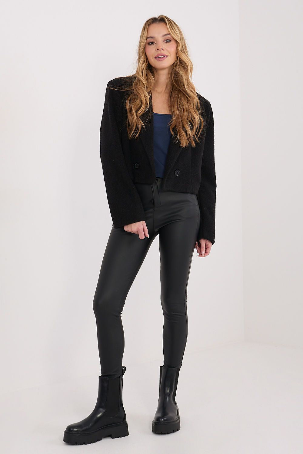 T-shirt donna 100% cotone scollo quadro - 224674