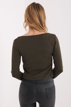 T-shirt donna 100% cotone scollo quadro - 224674
