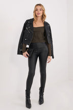 T-shirt donna 100% cotone scollo quadro - 224674