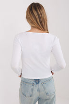 T-shirt donna 100% cotone scollo quadro - 224674