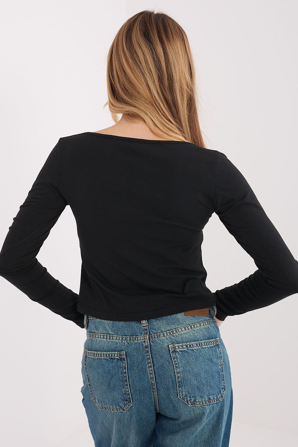 T-shirt donna 100% cotone scollo quadro - 224674