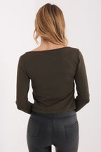 T-shirt donna 100% cotone scollo quadro - 224674