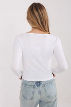 T-shirt donna 100% cotone scollo quadro - 224674