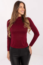 rosso 2 / Universale T-shirt da donna con collo alto